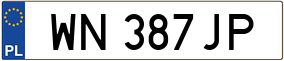 Trailer License Plate